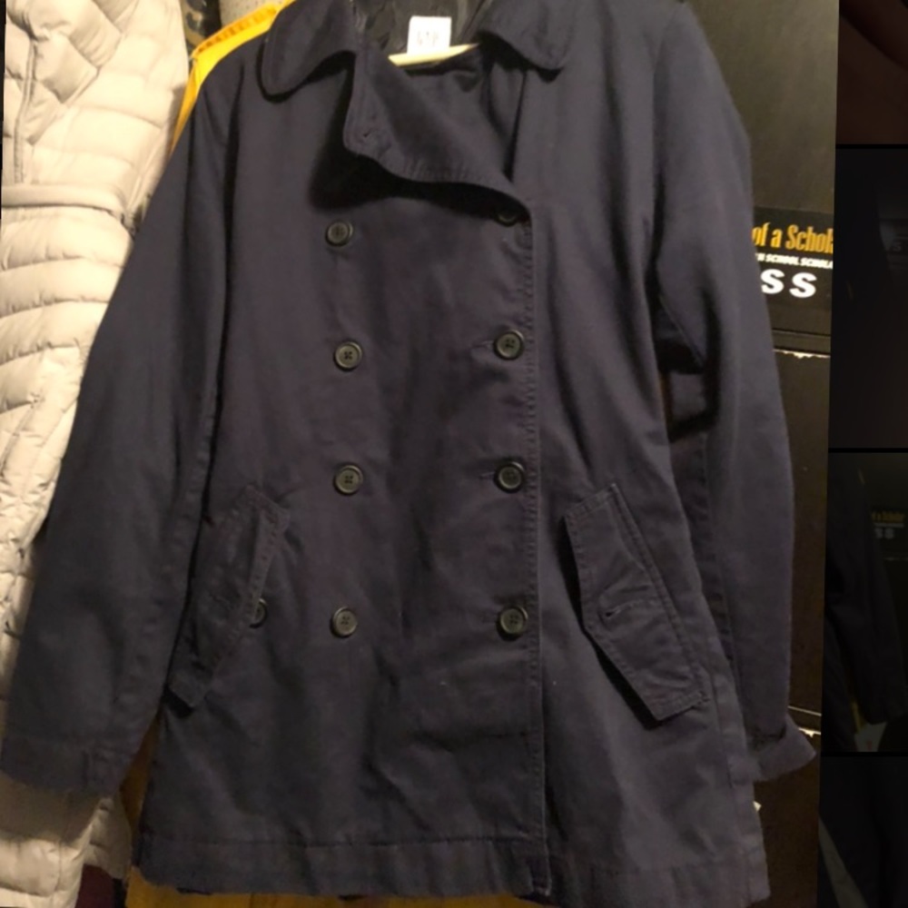 Navy trench coat